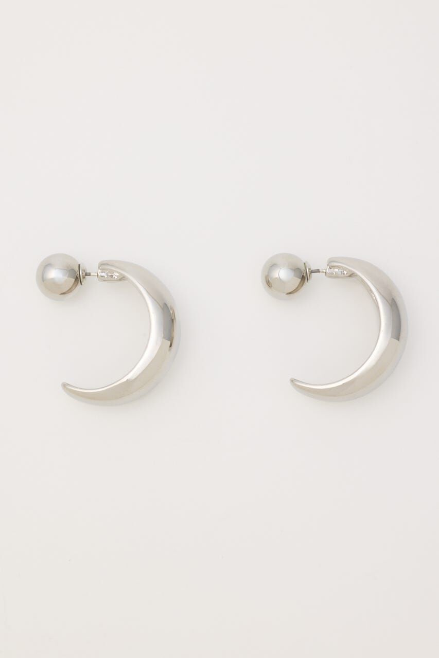 MOUSSY「CHUNK HALF MOON イヤリング」|ピアス|