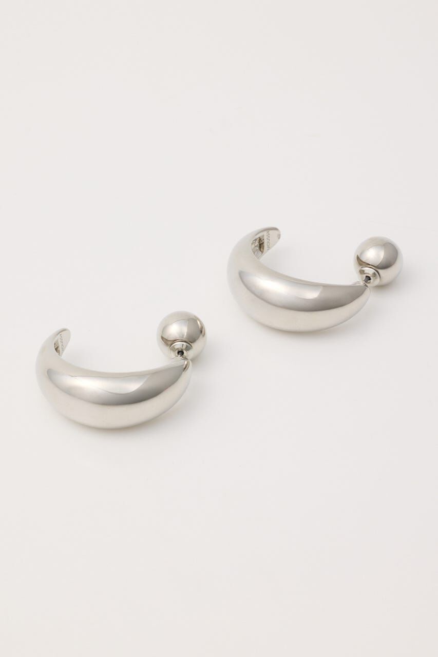 MOUSSY「CHUNK HALF MOON イヤリング」|ピアス|