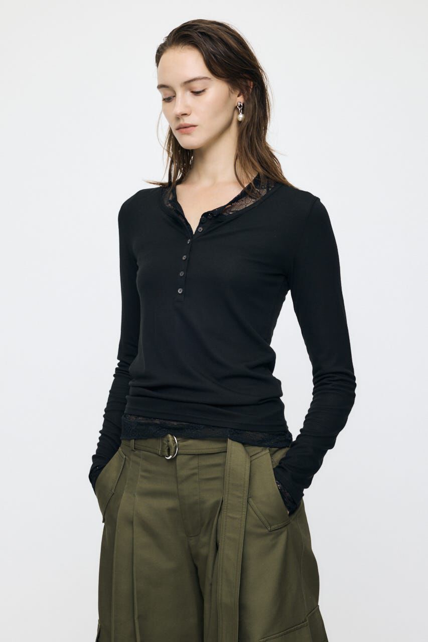 MOUSSY「ES HENRY NECK トップス」|Tシャツ・カットソー|
