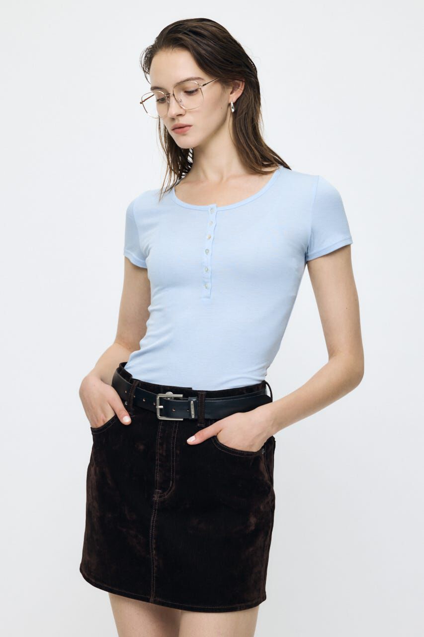 MOUSSY「ES HALF SLEEVE トップス」|Tシャツ・カットソー|