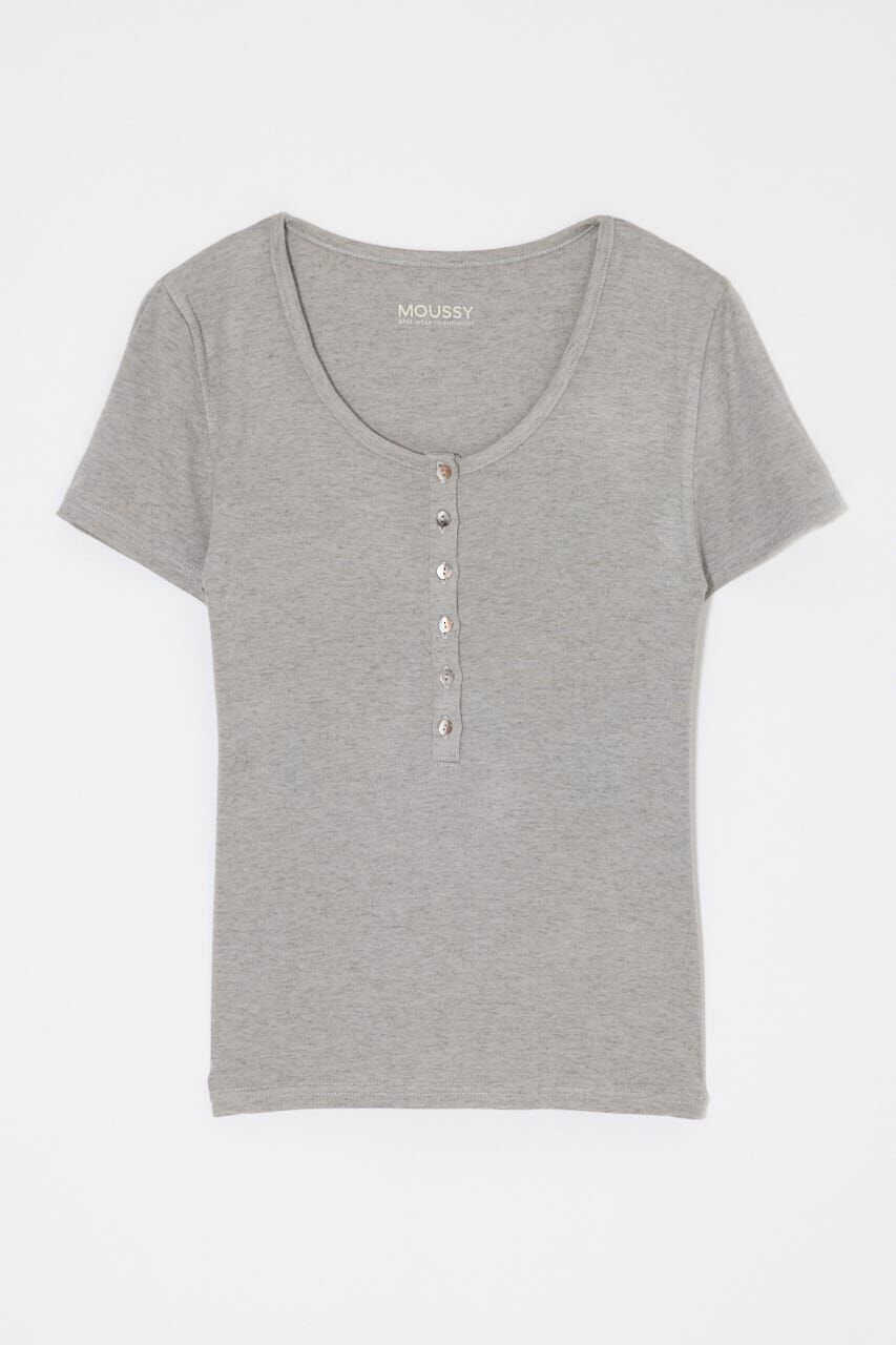 MOUSSY「ES HALF SLEEVE トップス」|Tシャツ・カットソー|T.GRY