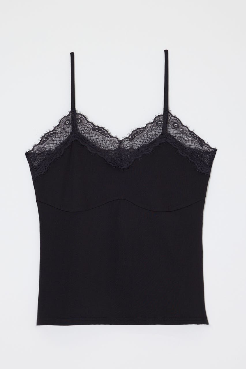 MOUSSY「ES LACE キャミソール」|キャミソール|BLK