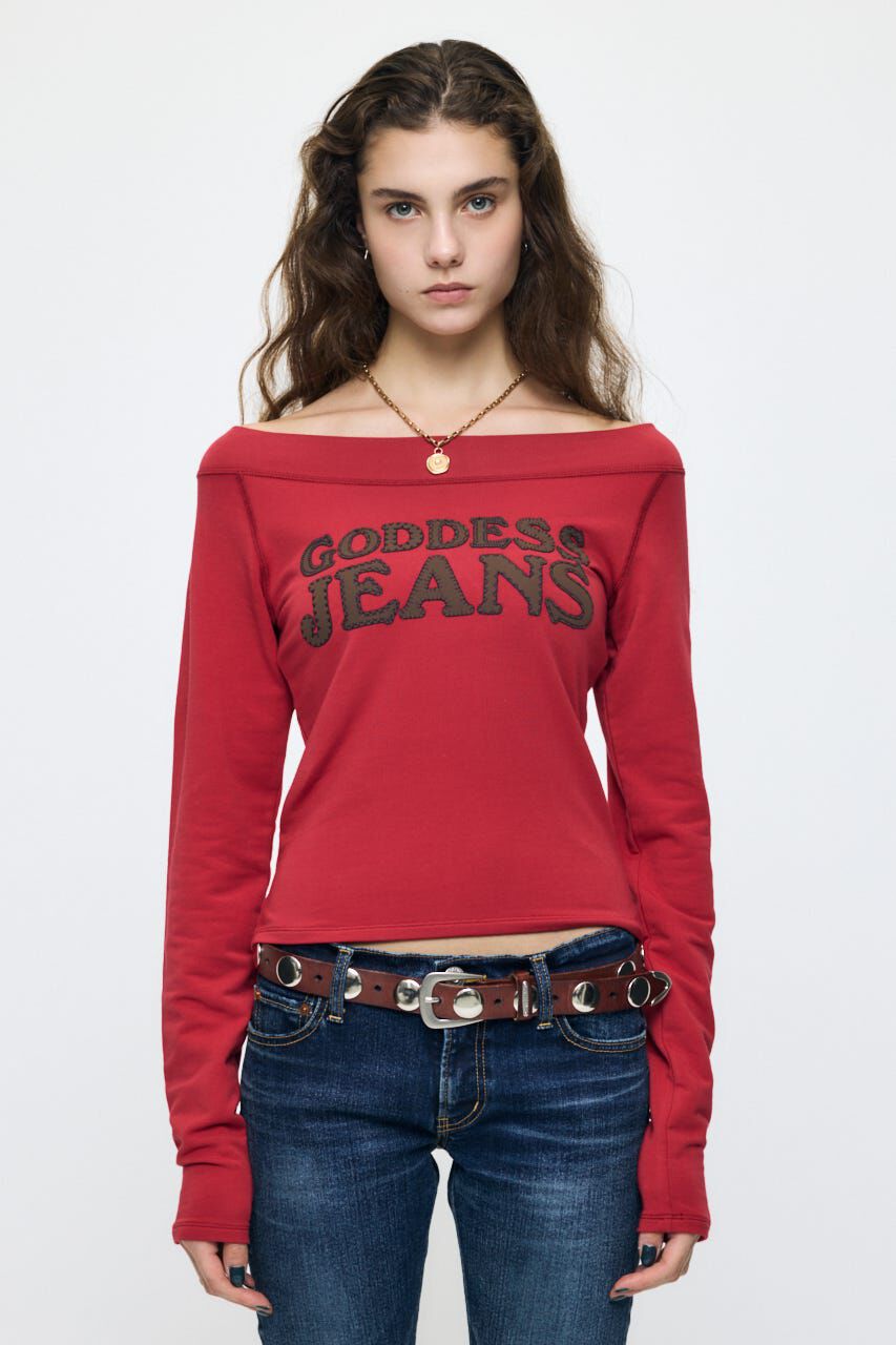 MOUSSY「OFF SHOULDER L/S Tシャツ」|Tシャツ・カットソー|