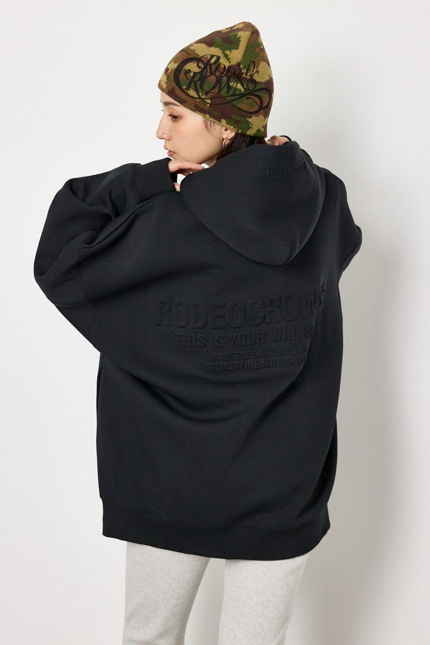RODEO CROWNS「エンボス W-ZIP ビッグ パーカー」|パーカー|