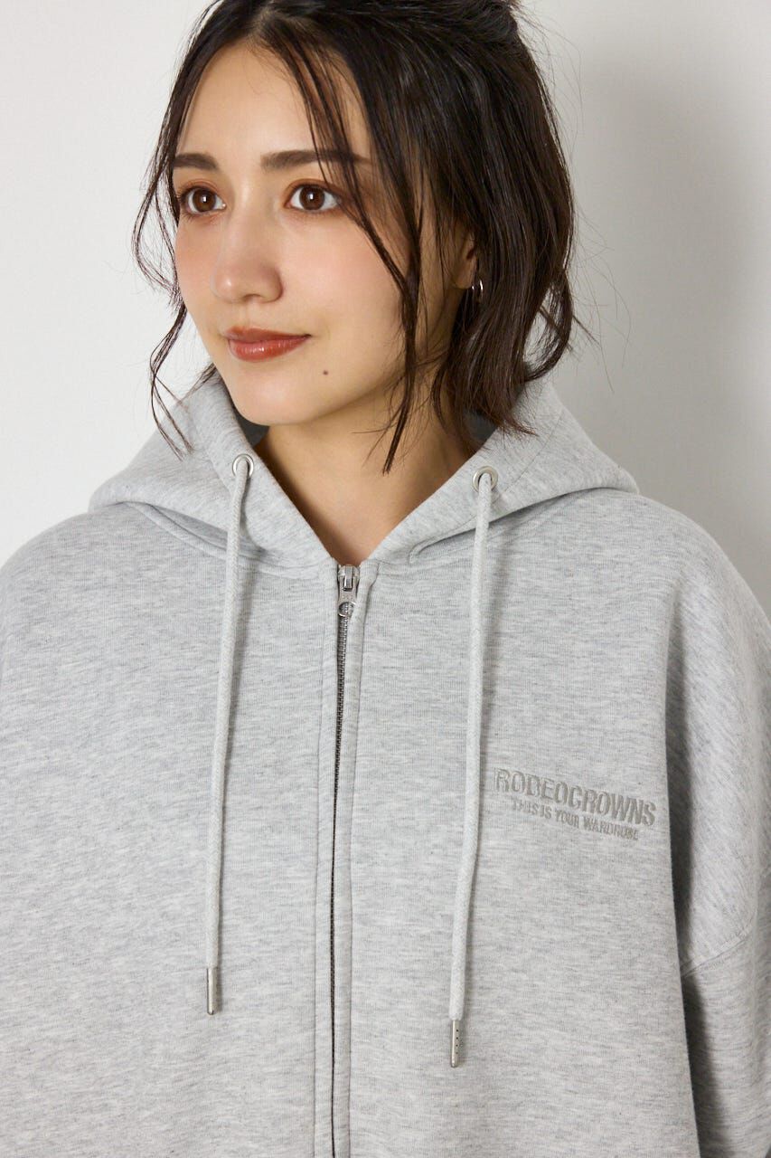 RODEO CROWNS「エンボス W-ZIP ビッグ パーカー」|パーカー|