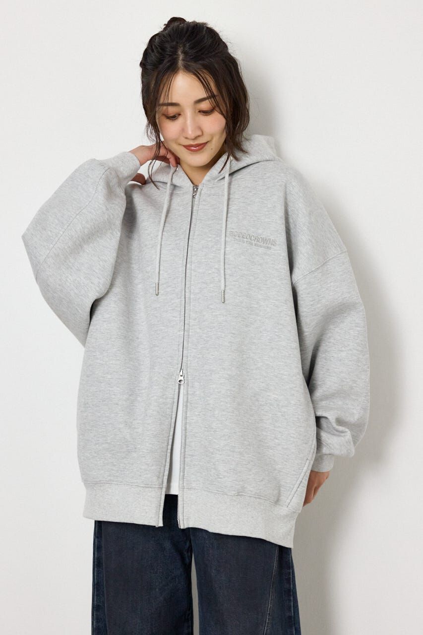 RODEO CROWNS「エンボス W-ZIP ビッグ パーカー」|パーカー|