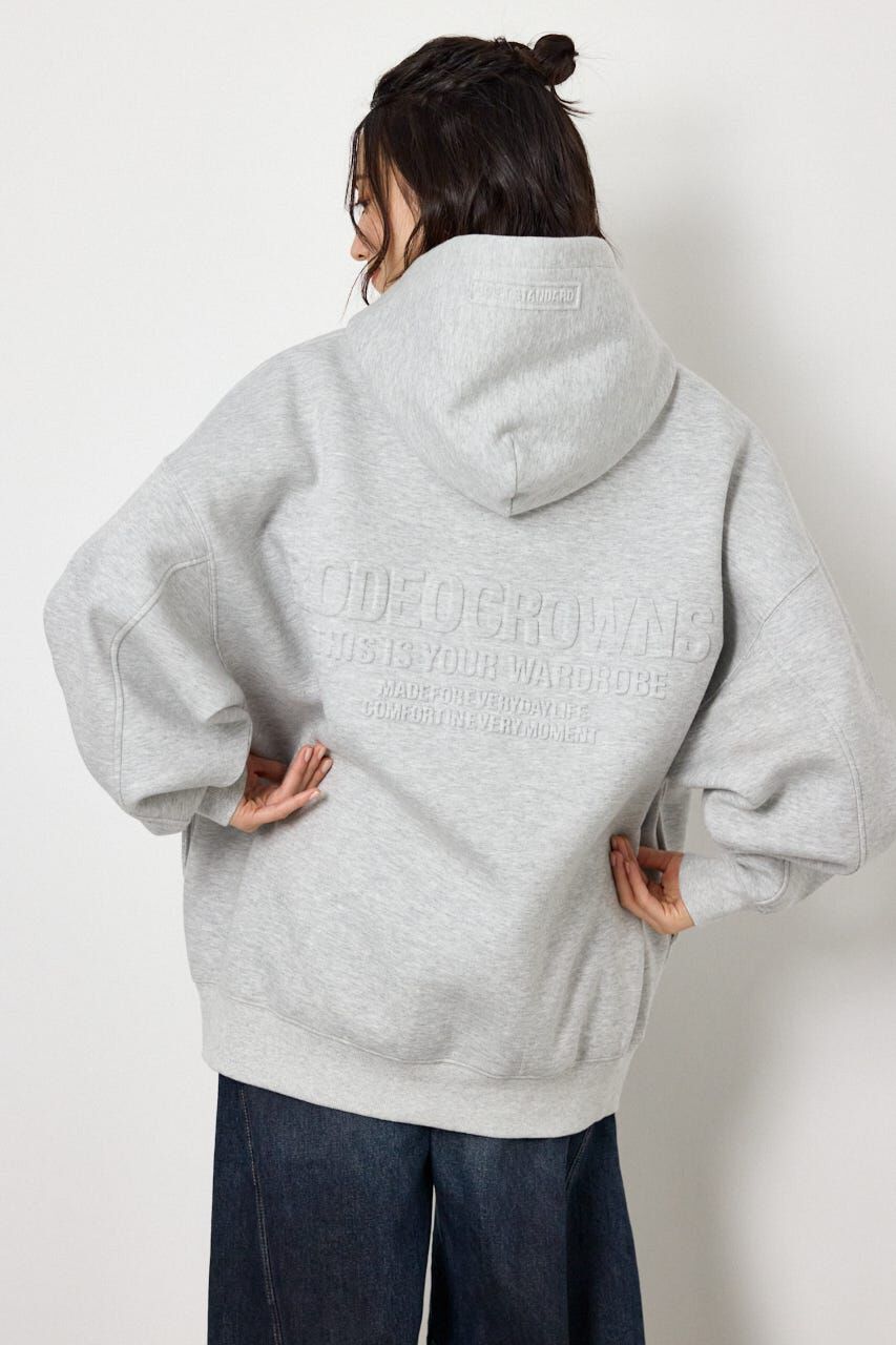RODEO CROWNS「エンボス W-ZIP ビッグ パーカー」|パーカー|