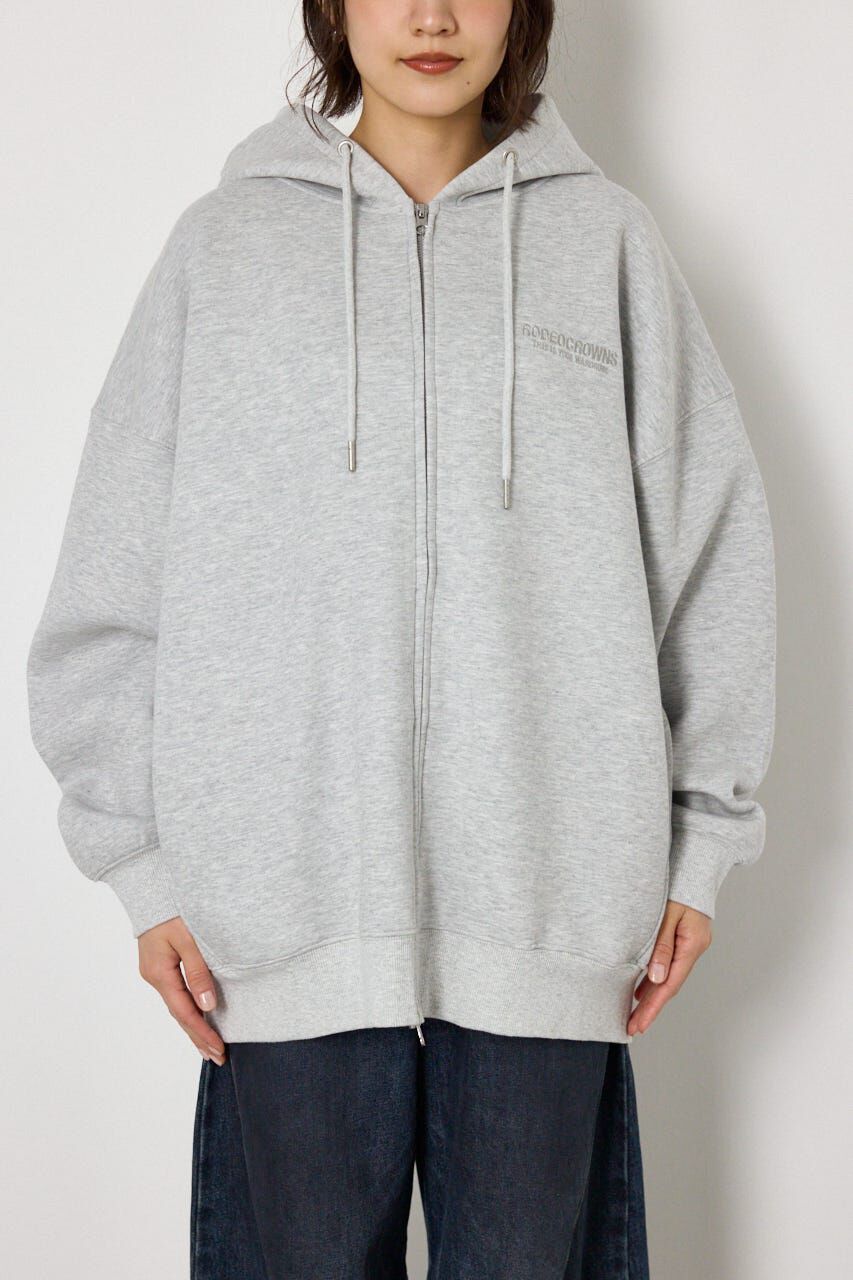 RODEO CROWNS「エンボス W-ZIP ビッグ パーカー」|パーカー|