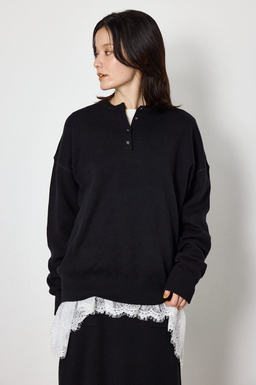 RODEO CROWNS「レースドッキングロングスリーブTシャツ」|Tシャツ・カットソー|