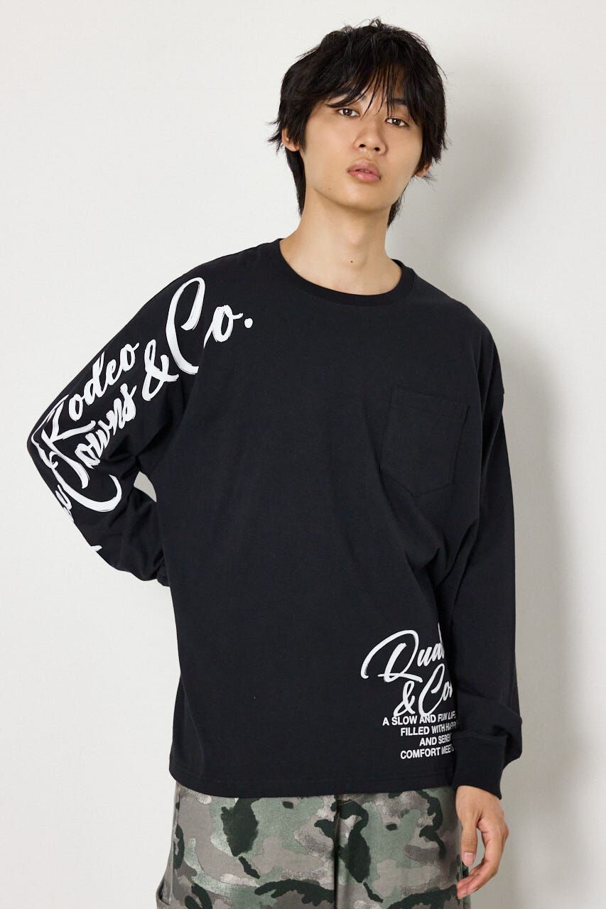 RODEO CROWNS「ショルダーロゴ長袖Tシャツ」|Tシャツ・カットソー|