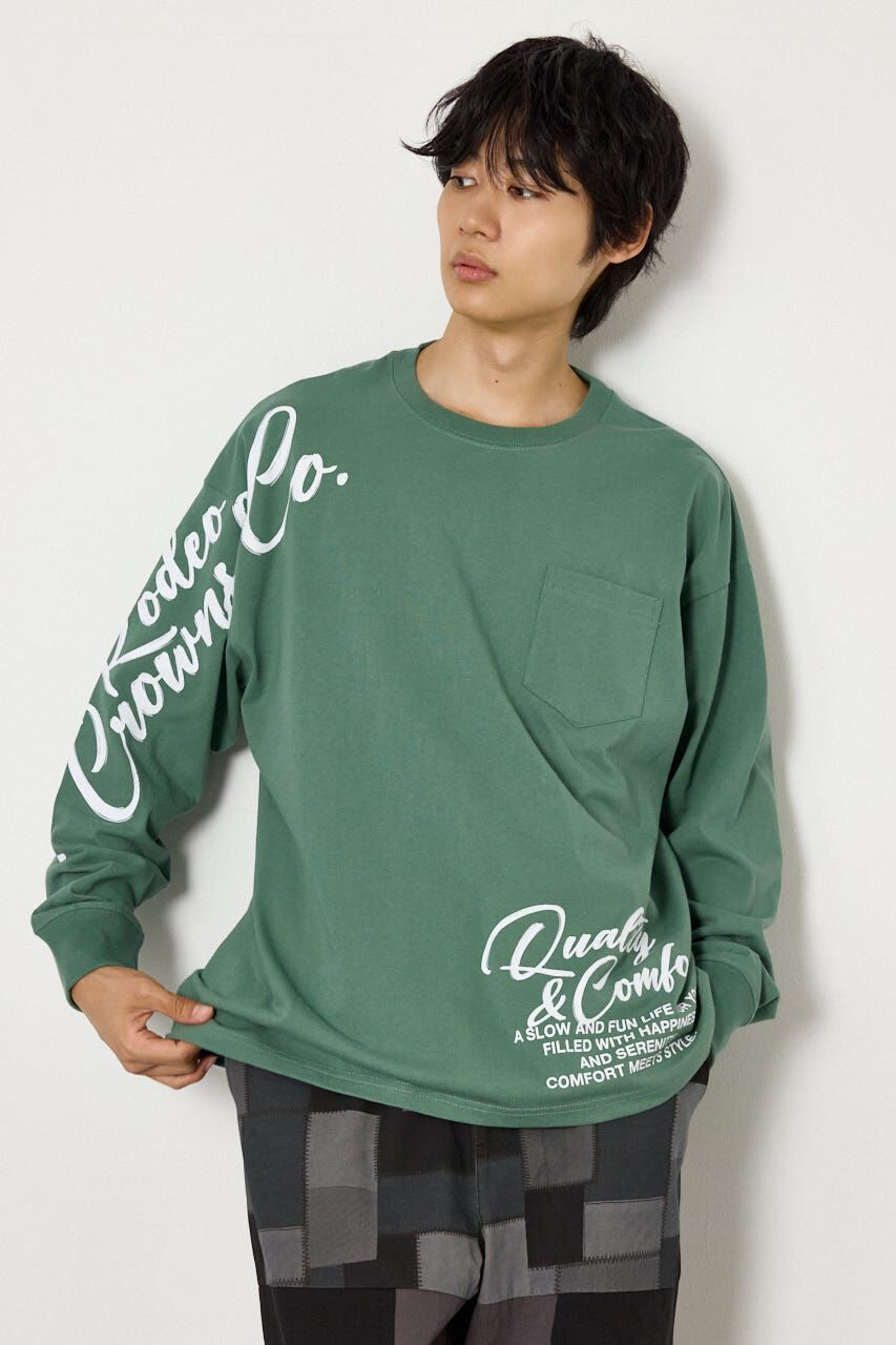 RODEO CROWNS「ショルダーロゴ長袖Tシャツ」|Tシャツ・カットソー|