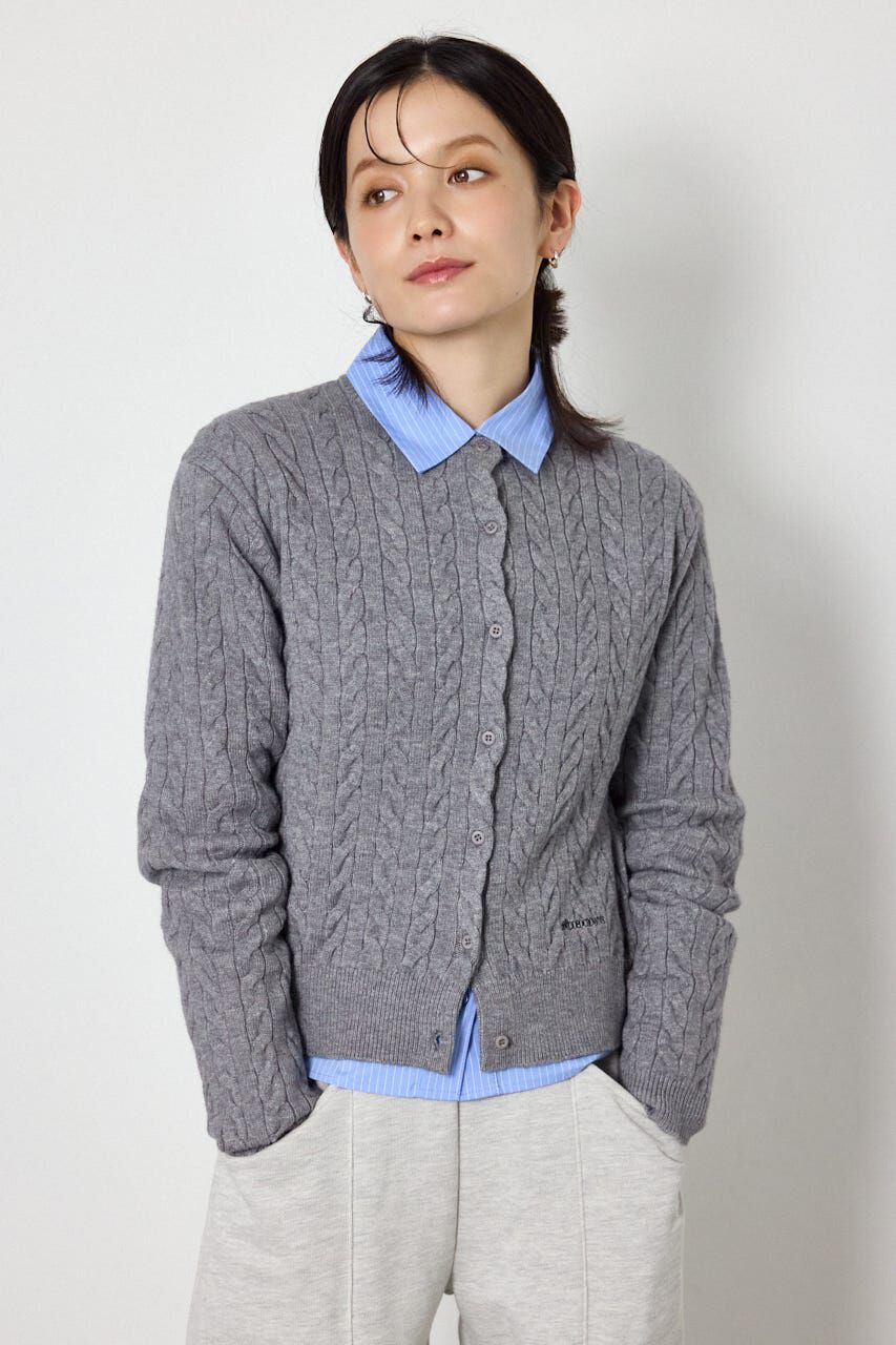 RODEO CROWNS「MINI ケーブルニット」|ニット・セーター|GRY