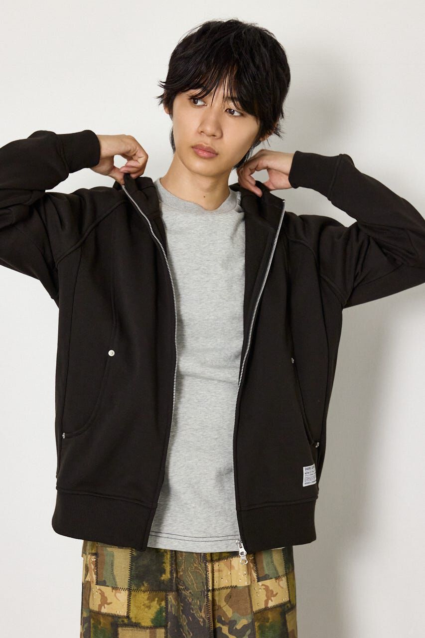 RODEO CROWNS「(UNISEX)SHARE スタンドネックジップパーカー」|パーカー|