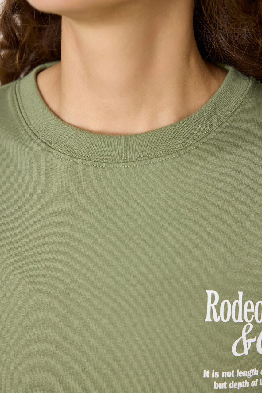 RODEO CROWNS「ホットフィットスタッズロゴロングTシャツ」|Tシャツ・カットソー|