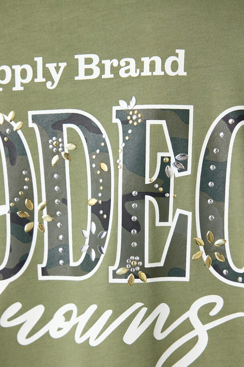 RODEO CROWNS「ホットフィットスタッズロゴロングTシャツ」|Tシャツ・カットソー|