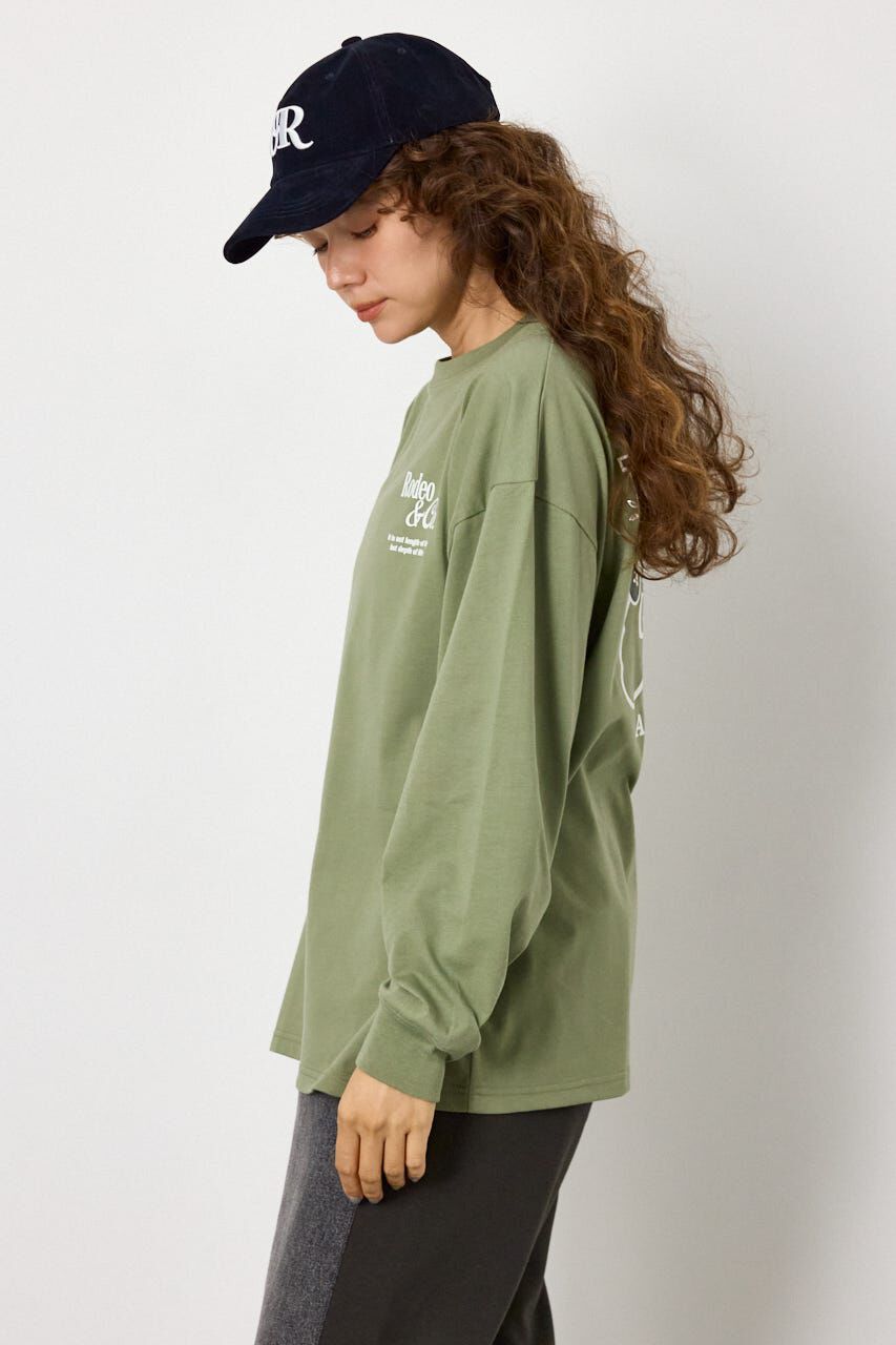 RODEO CROWNS「ホットフィットスタッズロゴロングTシャツ」|Tシャツ・カットソー|