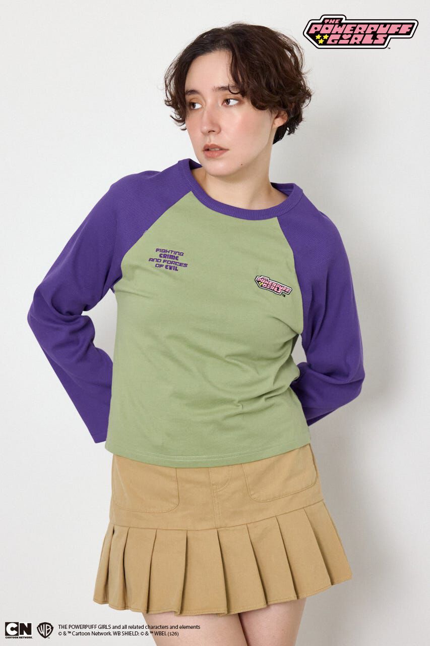 RODEO CROWNS「(パワーパフ ガールズ)ラグランロングスリーブTシャツ」|Tシャツ・カットソー|