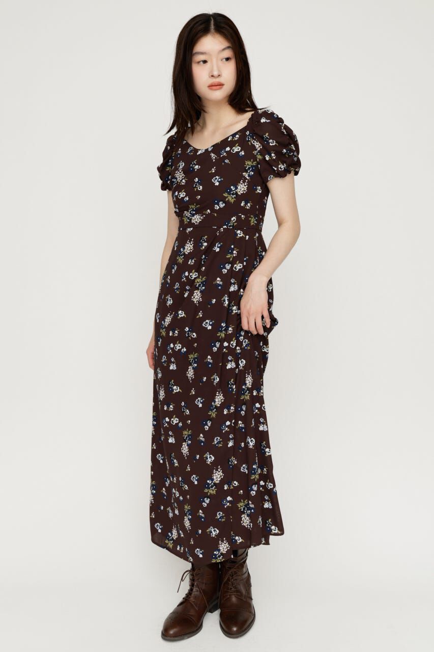 SLY「VINTAGE FLOWER ロングワンピース」|ワンピース|