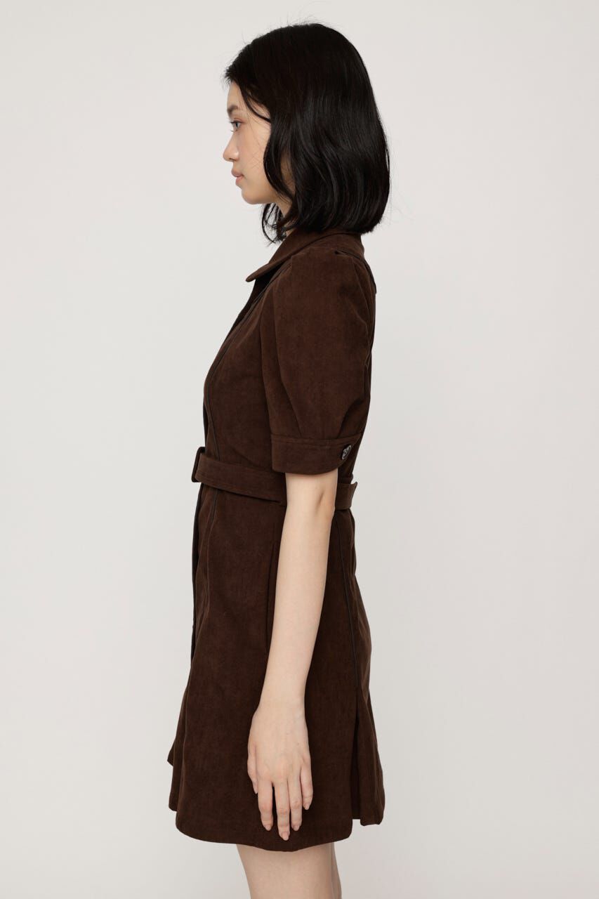 SLY「COLLAR BUTTON ショートワンピース」|ワンピース|