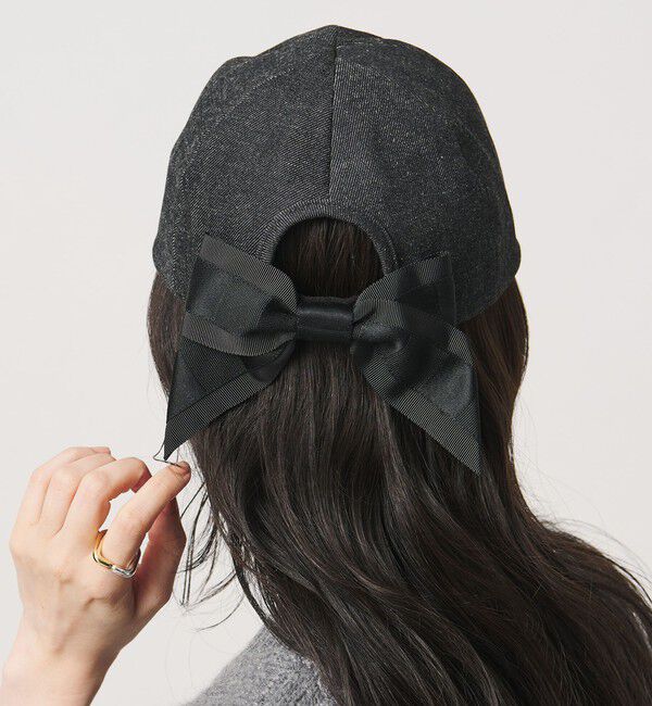 UNITED ARROWS「＜Athena New York＞BECKY デニムキャップ」|キャップ・キャスケット|BLACK