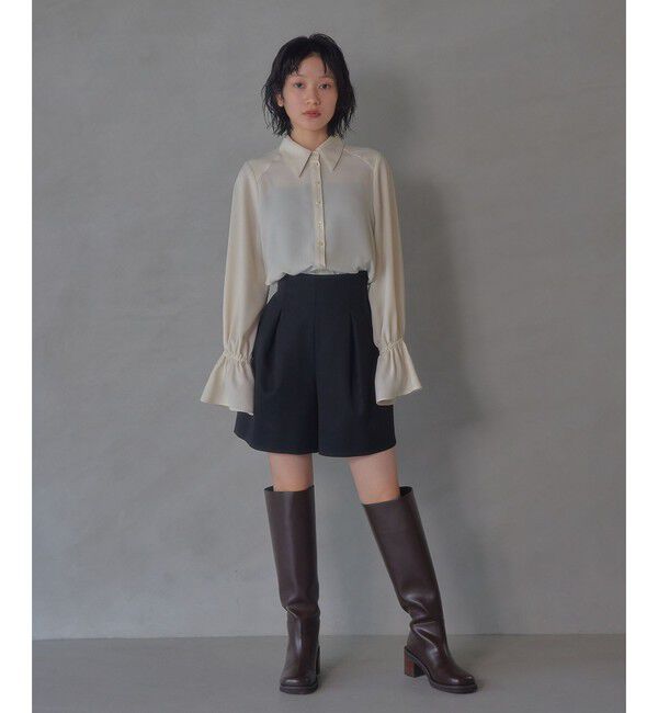 EMMEL REFINES「＜EMMEL REFINES＞EM ソデフリル トロミ シャツ」|シャツ・ブラウス|