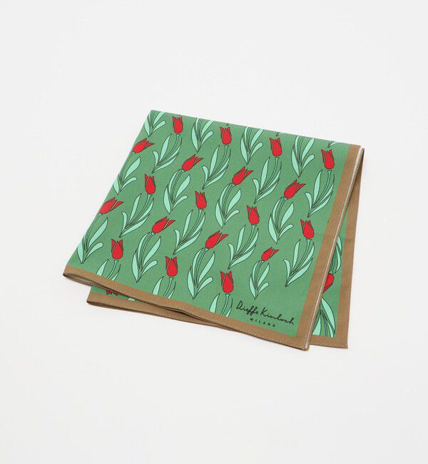 UNITED ARROWS green label relaxing「＜Dieffe Kinloch＞コットン プリント ハンカチ」|ハンカチ|DK.GREEN