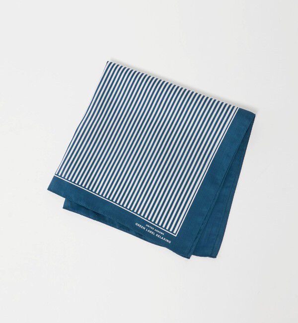 UNITED ARROWS green label relaxing「GLR サテン ストライプ ハンカチ」|ハンカチ|ROYAL
