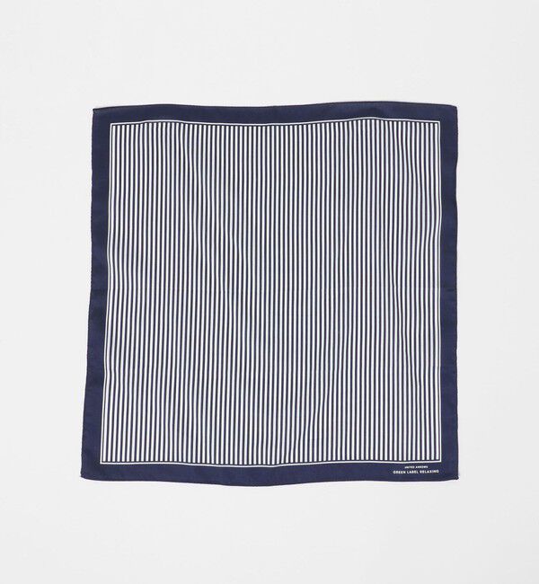 UNITED ARROWS green label relaxing「GLR サテン ストライプ ハンカチ」|ハンカチ|