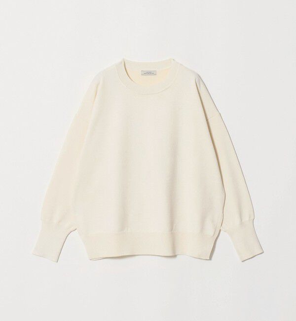UNITED ARROWS green label relaxing「クルーネック ニット プルオーバー ウォッシャブル」|ニット・セーター|OFF WHITE