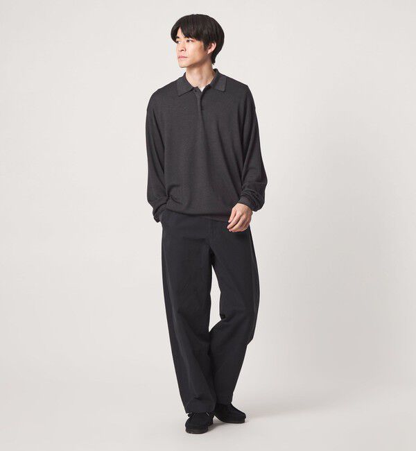 UNITED ARROWS green label relaxing「スノーダイ ウール ニット 長袖 ポロシャツ」|ニット・セーター|