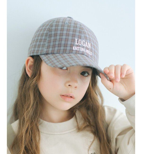 UNITED ARROWS green label relaxing「【別注】＜LOGAN knitting mills＞チェック キャップ / キッズ」|キャップ・キャスケット|MD.BROWN