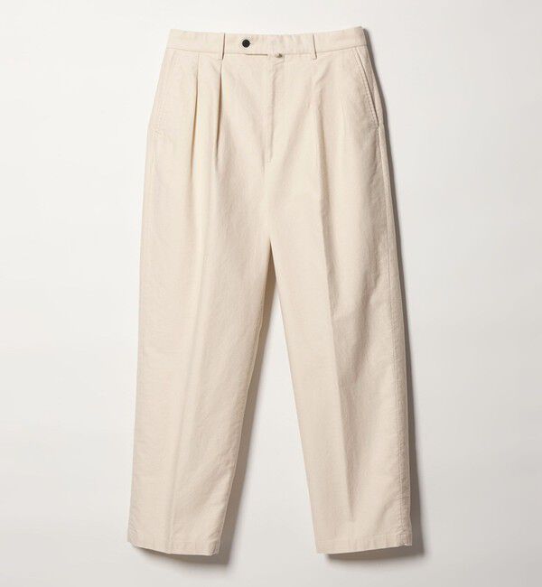 STEVEN ALAN「＜Steven Alan＞ ライトモールスキン イン ツープリーツ ドレス トラウザーズ II」|スラックス|NATURAL