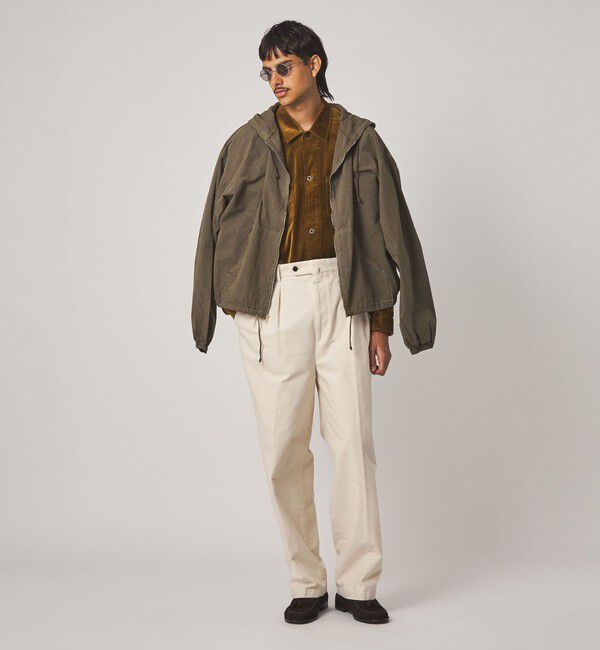 STEVEN ALAN「＜Steven Alan＞ ライトモールスキン イン ツープリーツ ドレス トラウザーズ II」|スラックス|
