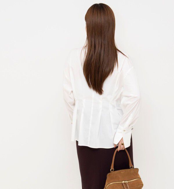 NOLLEY'S sophi「ウォッシャブルウエストタックストレッチシャツ」|シャツ・ブラウス|