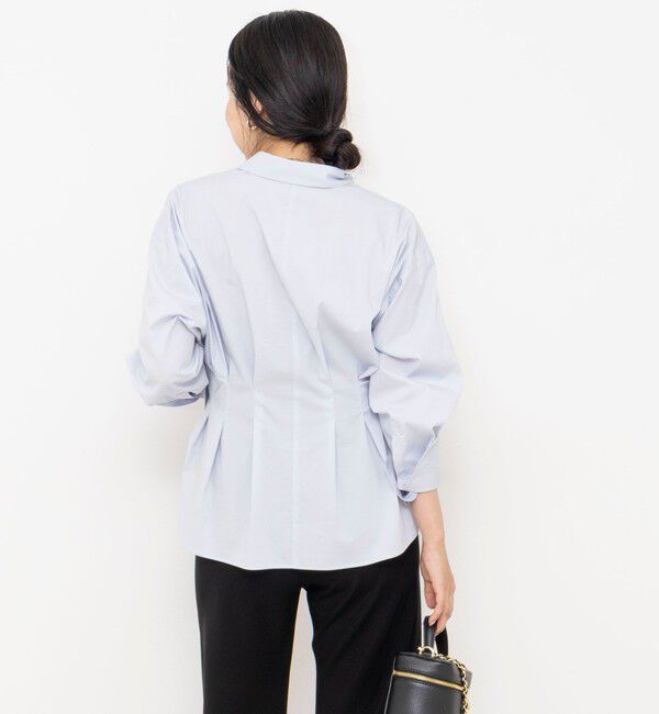 NOLLEY'S sophi「ウォッシャブルウエストタックストレッチシャツ」|シャツ・ブラウス|