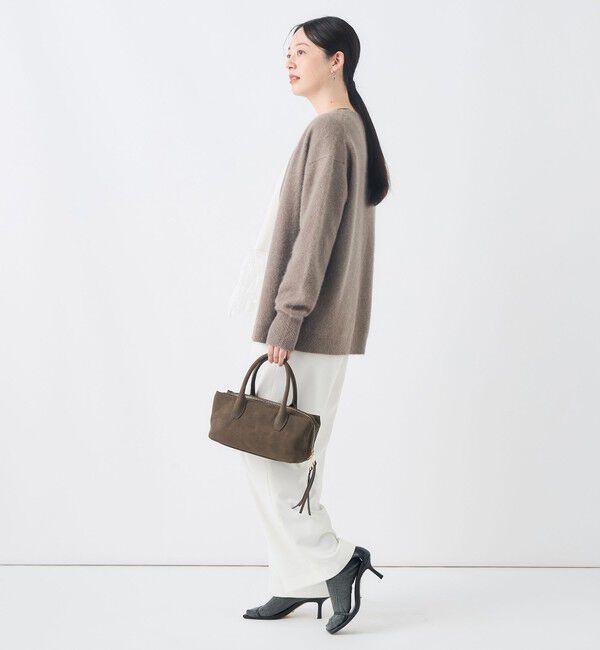 NOLLEY'S「《手洗い可能》ヘアリー長めVネックカーディガン」|カーディガン|