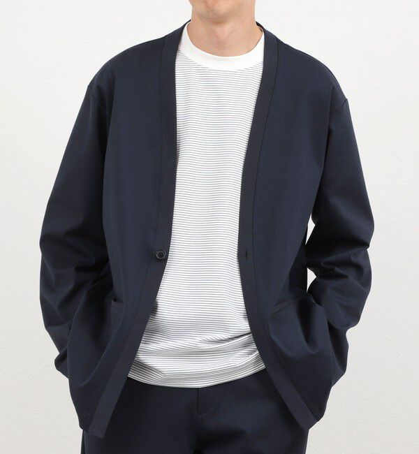 NOLLEY'S goodman「《セットアップ対応》ハイストレッチカーディガン 26AW」|カーディガン|ネイビー