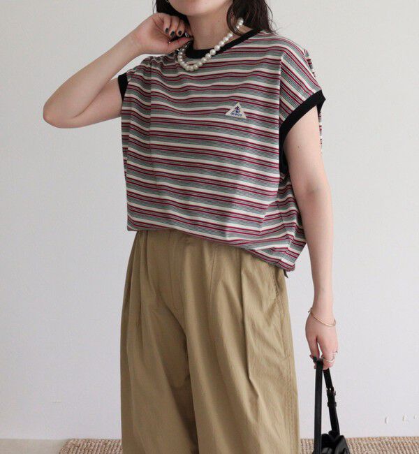 fredy emue「【GEVACO/ゲバコ】クルーネックフレンチスリーブTシャツ」|Tシャツ・カットソー|