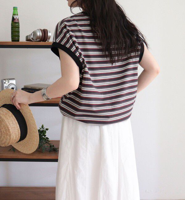 fredy emue「【GEVACO/ゲバコ】クルーネックフレンチスリーブTシャツ」|Tシャツ・カットソー|