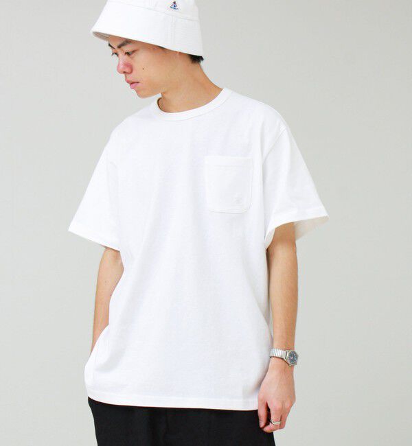 GLOSTER「【GEVACO/ゲバコ】ベーシックオープンエンド天竺ポケット刺繍Tシャツ」|Tシャツ・カットソー|