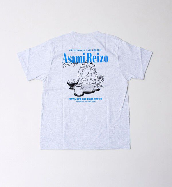 FREDY MAC「【Duckster&times;阿左美冷蔵】コラボ かき氷と白玉Tシャツ ユニセックス」|Tシャツ・カットソー|ライトグレー