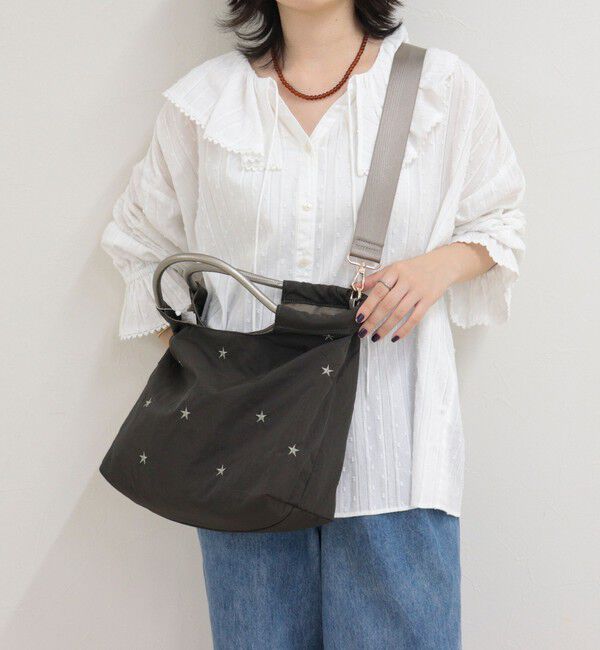fredy emue「バイカラー星刺しゅう2ＷAYトートバッグ」|トートバッグ|