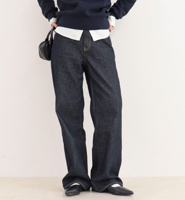 fredy emue「【@sora_522m企画】ロゴ刺繍入りストレートデニムパンツ」|デニム|
