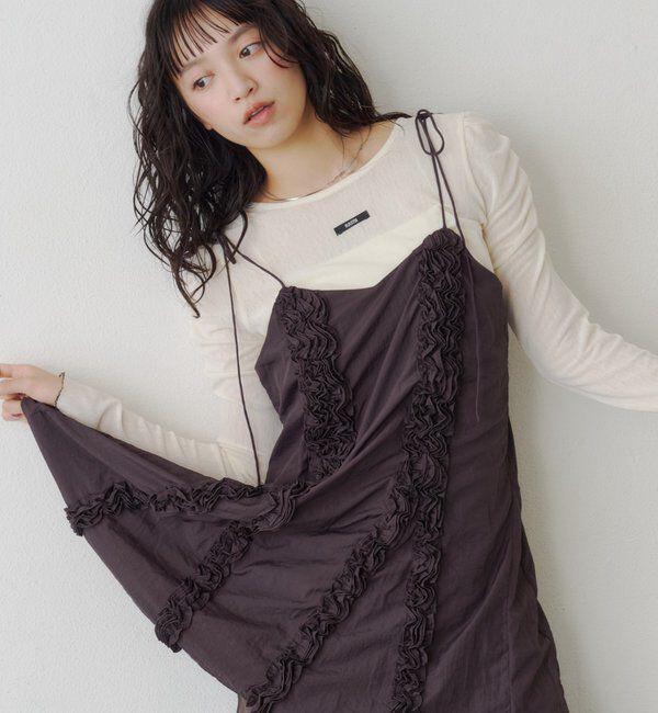  「【花柄&無地】ニュアンスブルームトップス」|Tシャツ・カットソー|