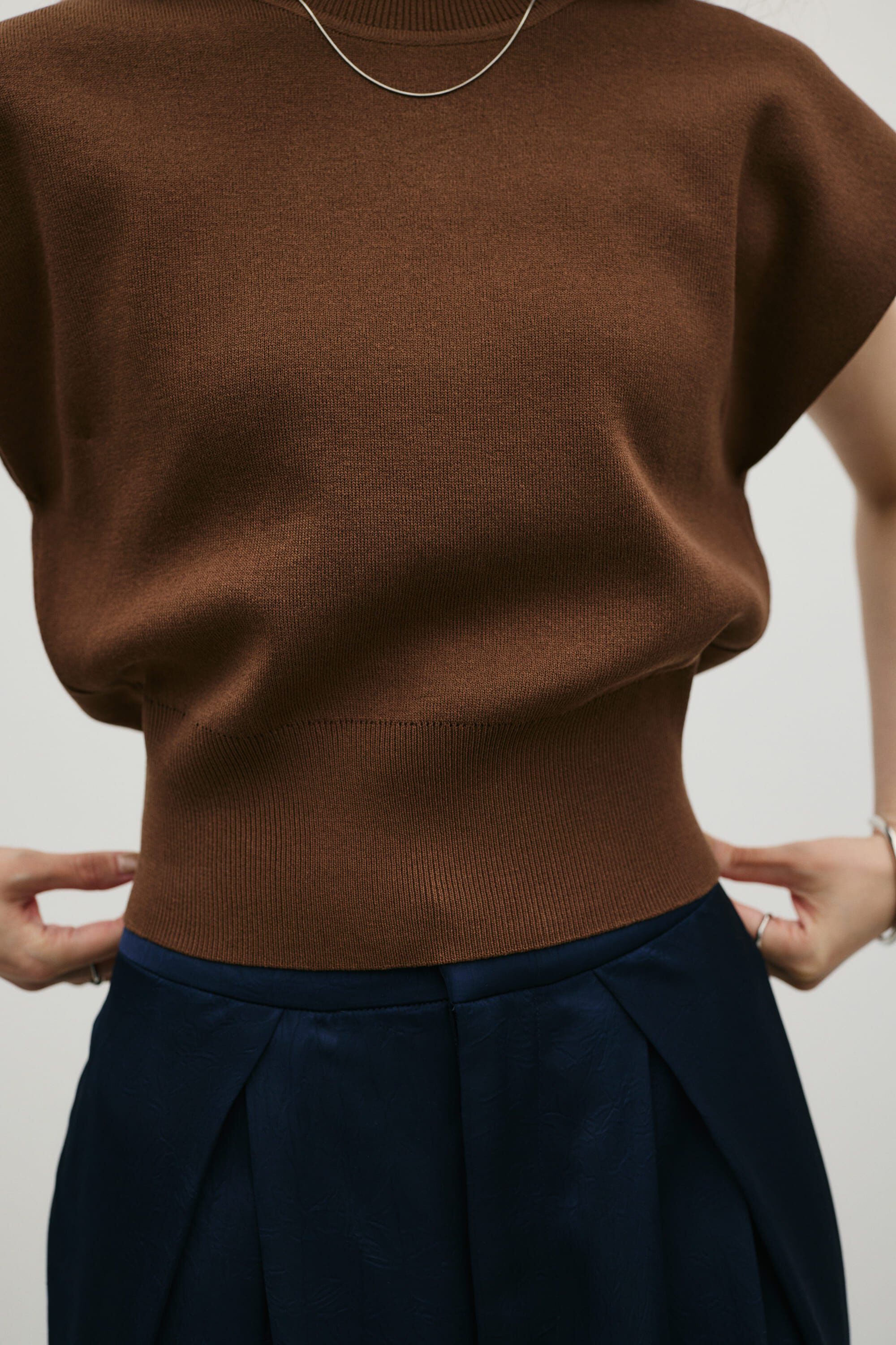 STYLEMIXER「ショルダータックニット」|タンクトップ|