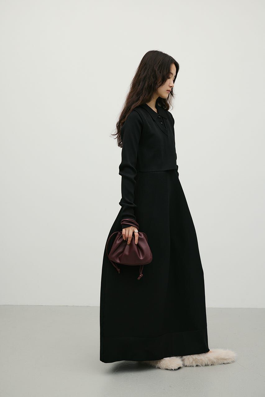 STYLEMIXER「2ピースベストレイヤードワンピース」|ワンピース|BLK