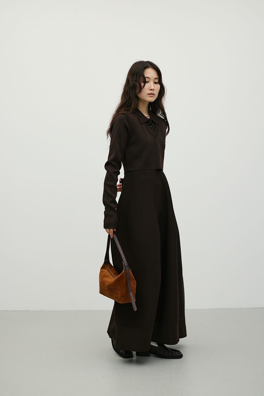 STYLEMIXER「2ピースベストレイヤードワンピース」|ワンピース|BRN