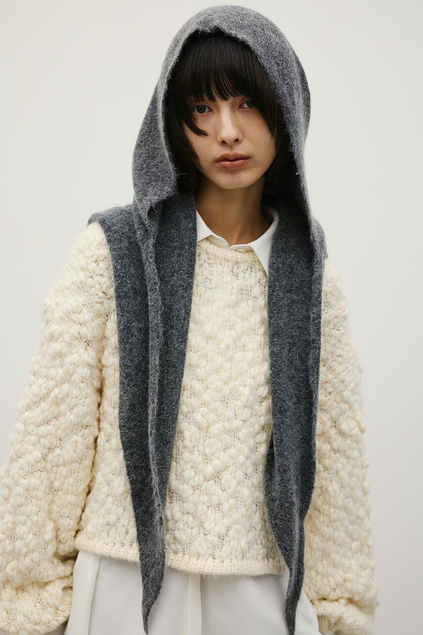 STYLEMIXER「ニットフーディースカーフ」|その他|GRY
