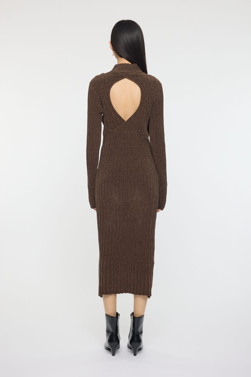 MOUSSY「VELOUR TOUCH KNIT ドレス」|ワンピース|