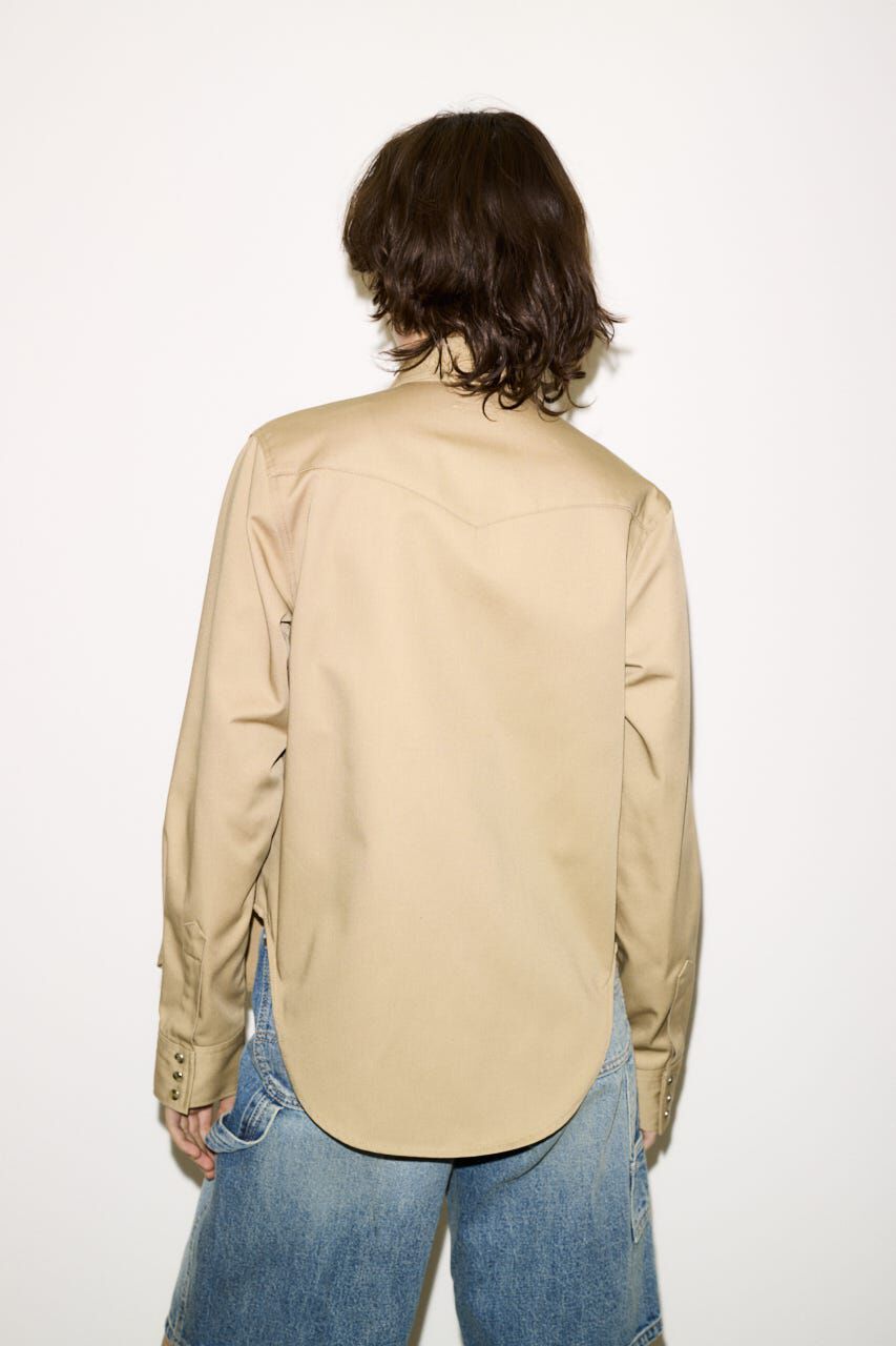 SLY「PK LONG SLEEVE TWILL シャツ」|シャツ・ブラウス|